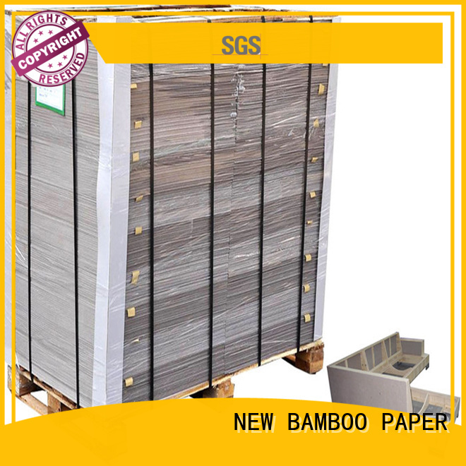 NEW BAMBOO PAPER solid laminated grey board bulk production for packaging