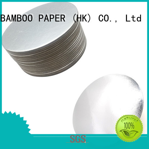 NEW BAMBOO PAPER fine- quality foil cake board for wholesale for bread packaging