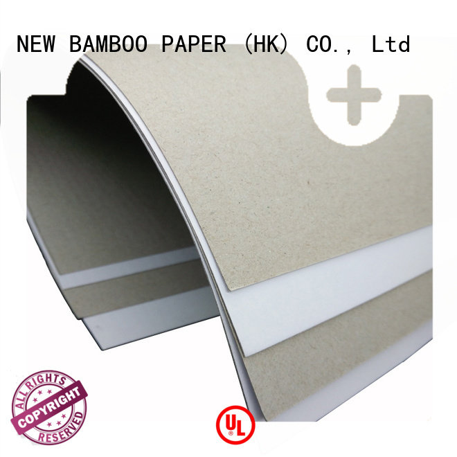 NEW BAMBOO PAPER industry-leading Grey board with white back bulk production for cereal boxes