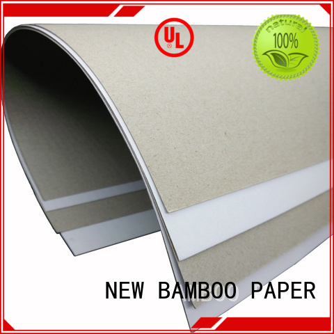 NEW BAMBOO PAPER useful coated duplex board with grey back bulk production for crafts