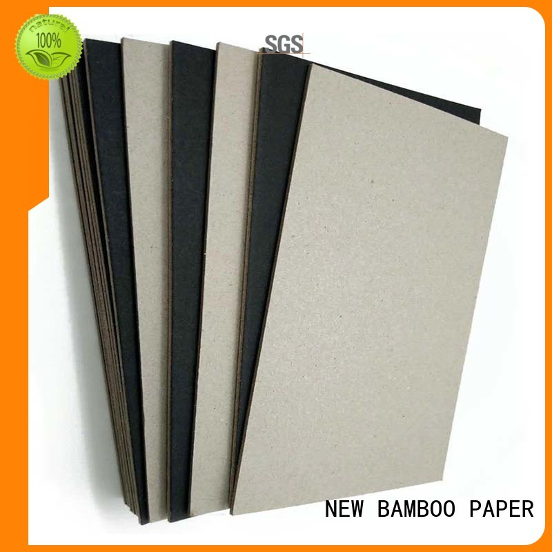 Solid Grade A C1S 1.9mm Black Paper Laminated Paperboard Grey Back